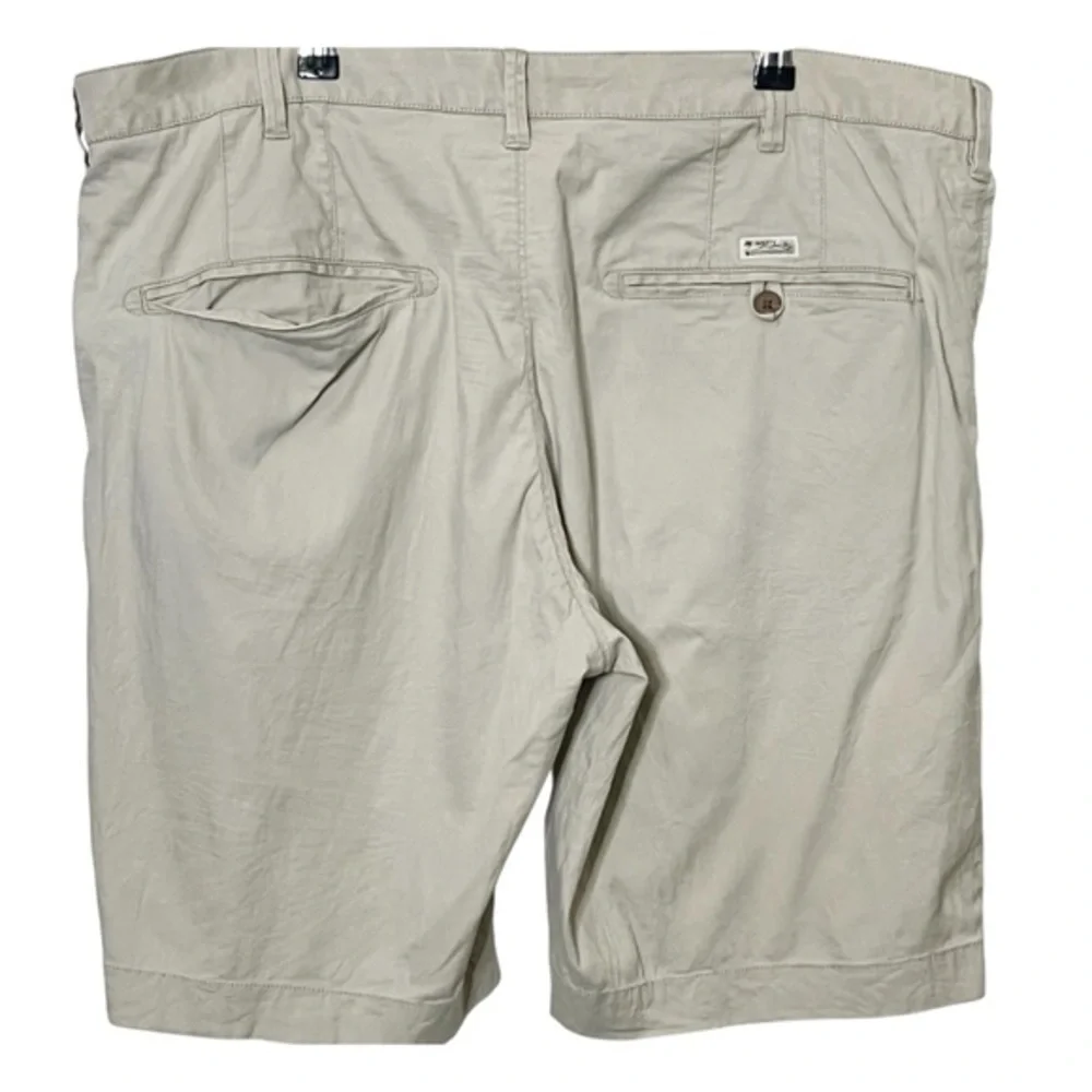 Faherty Island Life Shorts Men's Size 40 Beige Organic Cotton Stretch Casual